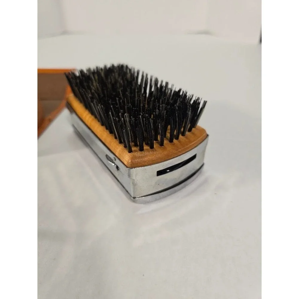 Vintage The Weekender by Matson Travel Hair Brush‎ with Case Vanity Accessory